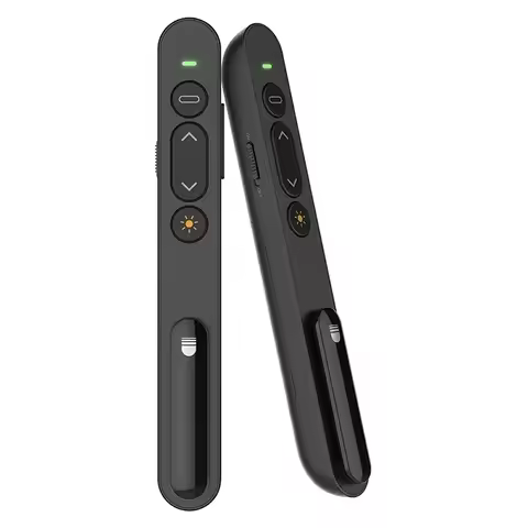 Wireless Presenter Red Laser Page Turning Pen 2.4G Volume Remote Control PPT Teaching Presentation U