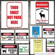 Aluminum Metal Sign Beware of Guard Cat Cat Novelty Road Sign Metal Painting Tin Sign Wall Decor Boa