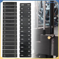 [LsxmzMY] Weight Stack Labels  Sticker 15 pounds 7 kg Increment Attachments Decal Accessories for In