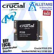 Crucial P310 2TB Gen4x4 NVME M.2 2230 SSD (CT2000P310SSD2) (Warranty 5years with Convergent)