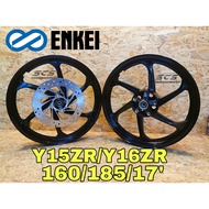 Sport Rim Yamaha Y15ZR Y16ZR 160/185/17' Enkei Original Black Accessories Motor Y15 Ysuku Y16 Disc W