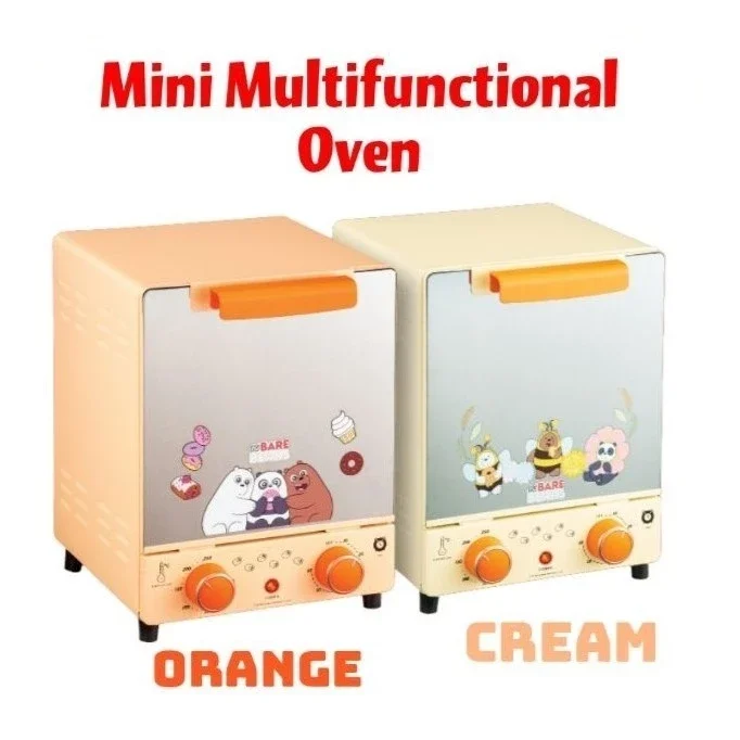 Guardian We Bare Bears Mini Multi-Functional Oven Orange Cream 15L