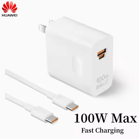 Original Huawei 100W Universal Charger USB A/C Port SuperCharge Adapter 1/1.5/2M PD Cable For Pura 7
