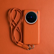 เคสโทรศัพท์มือถือหนังวัวแบบสะพายข้างหรูหราสไตล์เรียบง่ายสำหรับ VIVOX200Ultra X100Pro X100S X90Pro Mi