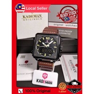 KADEMAN K9038 Luxury Square Watch Men Sport Watch TOP Brand dual display 3ATM watch