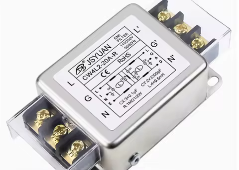 CW4L2-20A-R anti-interference AC 220V power filter EMI circuit audio purifier CW4L2