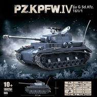 WW2 ทหารคลาสสิกรุ่น Tiger Leopard KV-1 KV-2 IS-2 Heavy Tank Collection Building Blocks อิฐของเล่นสํา