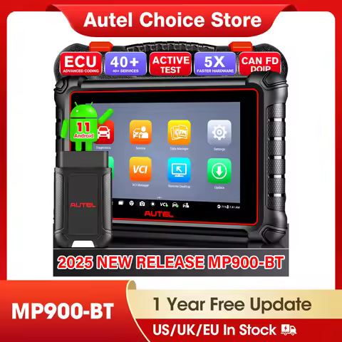 Autel MaxiPRO MP900-BT OBD2 Scanner ECU Coding Bidirectional Scan Tool VIN/License Scan 40+Service U