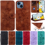 Luxury Casing For iPhone 12 Pro Max 13 Pro Max 12 Pro 13 Pro 12 Mini 13 Mini Flower Pattern Wallet Soft PU Leather Flip Skin Stand Cover Case