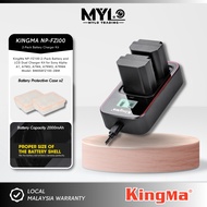 Kingma Sony FZ100 NP-FZ100 Battery and LCD Dual Charger Kit for Sony A1 A9 A7III A7RIV A7RIII A7IV A