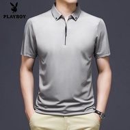 Men Polo Shirt Summer Short-Sleeved T-Shirt Lapel Polo Business Polo Polo Shirt Casual Half-Sleeved T-Shirt Short-Sleeved Top