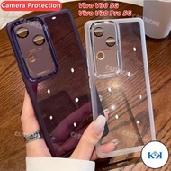 KK Vivo V30 5G V30Pro 2024 Square Plated Soft Clear Casing For VivoV30 5G Vivo V 30 30V V30 Pro V30P
