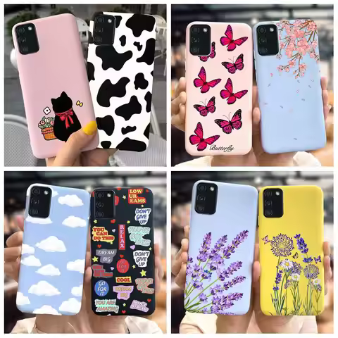 A02s Phone Case For Samsung Galaxy A02s Cover 6.5" Soft Silicone Fashion Back Cover For Samsung A02 