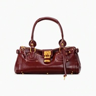 Vintage Distressed Padlock Handbag, New Millennium Baddie Sweet Cool Girl Tote Bag, Pillow Bag With 