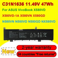 Battery For ASUS C31N1636 N580VN X580GD N580GD X580VD N580VD X580VN X580VD-1A X580VD-1B X580VD-9A X5