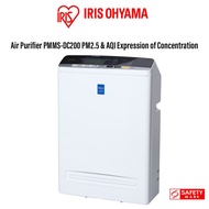 IRIS Ohyama Air Purifier PMMS-DC200 PM2.5 &amp; AQI Expression of Concentration