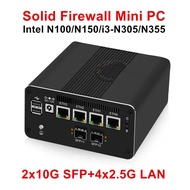 Topton FirewallPC 2x10G SFP+ Intel i3-N355 N305 N150 N100 4xi226-V 2.5G LAN DDR5 NVMe Proxmox ESXi p