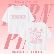 bla*ck pink T-shirt bla*ck pink LISA  JENNIE ROSE JISOOBORN PINK New Summer Short Sleeves Round Shap