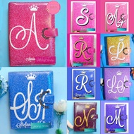 Glitter Initial Binder A5 B5 Ring Binder File Folder