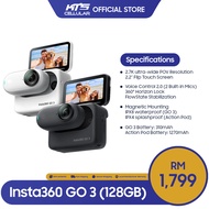 Insta360 GO 3 (128GB) Action Camera - Original 1 Year Warranty by Insta360 Malaysia