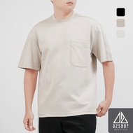 D2SHOP Men's T-shirt in cool embossed woven fabric B-502