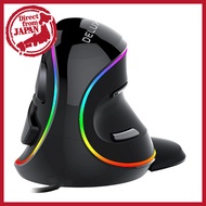 [Direct from Japan]
DELUX Wireless Ergonomic Vertical Mouse - Rechargeable Silent Mouse with 2.4G an