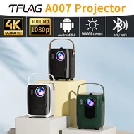 TFlag Mini Projector A003 Full HD 1080P Support 4K 300ANSI WiFi BT5.0 Portable Projector Outdoor Home Office Cinema M.2