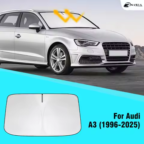 Car Windshield Sun Shade for Audi A3 8L 8P 8V 8Y Models 1996-2025 Reflective Sunshade to Protect Int