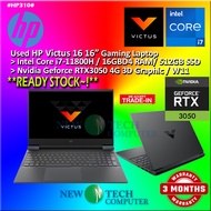 #HP310 USED HP VICTUS 16 intel i7-11800H 16GBD4 512GB SSD Nvidia RTX3050 RTX 3050 Gaming Laptop 4060