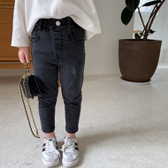 80-140 Girls Stretch Skinny Jeans for 1-8 yrs old - Korean Style Pencil Pants
