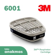 3M 6001 Organic Vapor Filter Cartridge Original / 1 Pack contains 2 Pcs