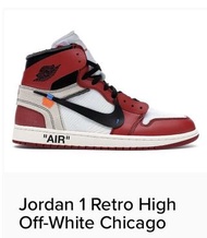 Air Jordan 1 Off White Chicago