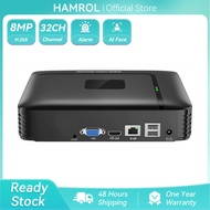 Hamrol Max 4K CCTV NVR 32/16/9CH 8MP Face Detection H.265 Security Video Recorder Motion Detection P