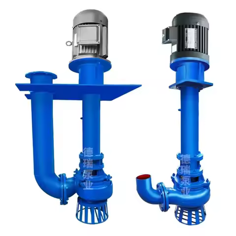submerged mud pump vertical slurry pump dredging sewage alloy corrosion resistance custom lengthened