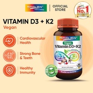 Holistic Way Vegan Vitamin D3 + K2 (60 Vegetarian Softgels)