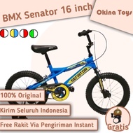 Sepeda Bmx Senator ukuran 16 inch roda samping/anak laki perempuan