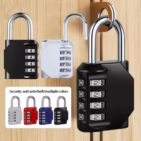 1 Password Lock Can Reset 4-digit Password Lock,with Combination Waterproof and Heavy-duty Combinati