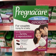 Spot New British Pregnacare Men And Women Pre-Pregnancy Folic Acid Vitamin Preparation Tablets Healthy Nutrition