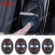 4Pcs/set Silicone Car Door Lock Protection Cover Door Shock Absorber Silent Accessories for Mitsubis