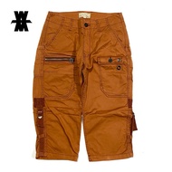 Avirex Quarter Pants Orange Size M W41 L74 Waist circumference 82 cm Length 74 cm