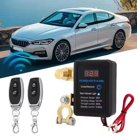 Universal Car Battery Disconnect Switch Anti-power Off Leakage Protector Battery Switch Remote Batte