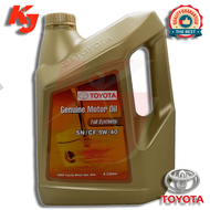 TOYOTA GENUINE MOTOR OIL FULLY SYNTHETIC SN/CF 5W-40 4 LITERS