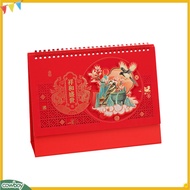 cowboy|  Annual Planner Desk Calendar 2024 Desk Calendar 2024 Chinese Style Year of the Dragon Desk Calendar Monthly Planner Coil Design Thick Paper Home Office Organizer