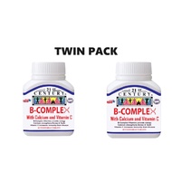 21st Century Vitamin B Complex with Calcium 60 Tablets x 2 - Twin Pack