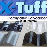 ready X-Tuff Atap Polycarbonate Greca / Roma / Xtuff Kanopi Fiber Anti