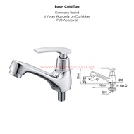Singapore PUB Approval Basin Cold Tap / 1611-C Germany Brand