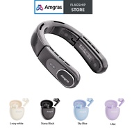 Amgras NeckFan Pro Portable Neck fan+Amgras Eternity III NC Wireless earphone