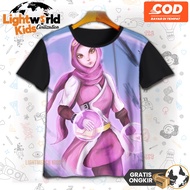 Anime Kids T-Shirt - Cute 3D Game T-Shirt - Yaya Boboiboy Comic Printing T-Shirt for Ages 1-12 Years