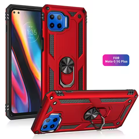 for Motorola Moto G 5G Plus Armor Shockproof Case for Moto G 5G Plus Military Drop Protective Magnet