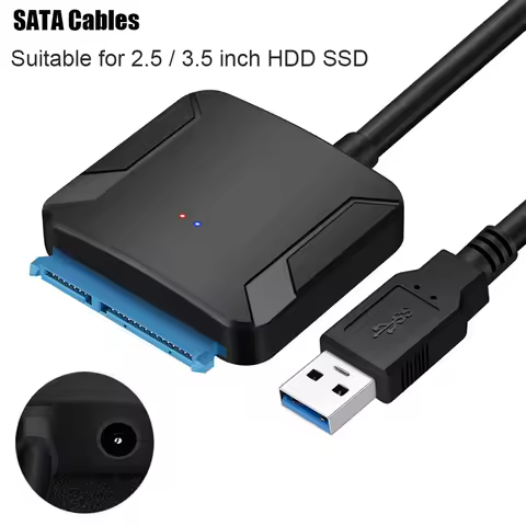 5 Gbps USB 3.0 SATA Cables Converter 45cm Male to 2.5/3.5 Inch HDD/SSD Drive Wire Adapter Wired USB 